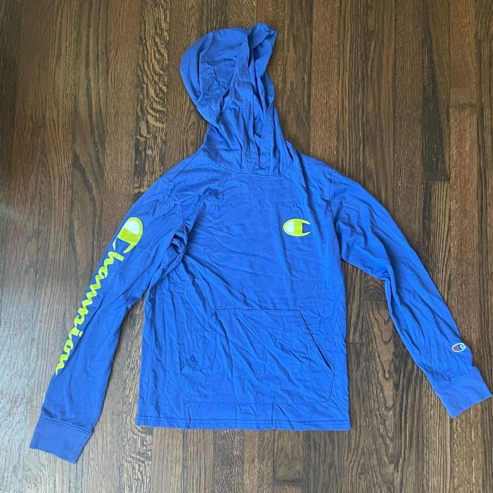 Kids Champion tee shirt style hoodie
